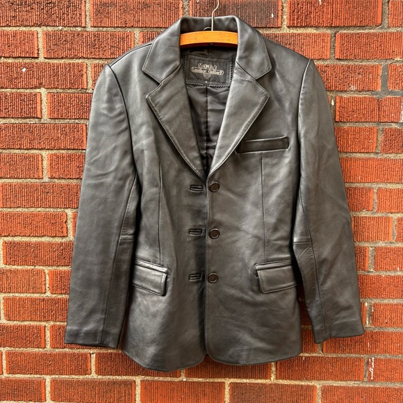 Leather Gallery Jackets & Blazers - Vintage leather blazer